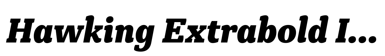 Hawking Extrabold Italic